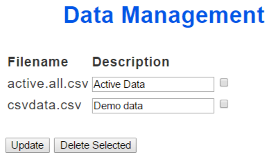 manage data